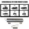 Universal 2''x13” / 3''x10” Radiator Coolant Overflow Puke Tank Polished Stainless Steel Radiator Coolant Overflow Tank Silver