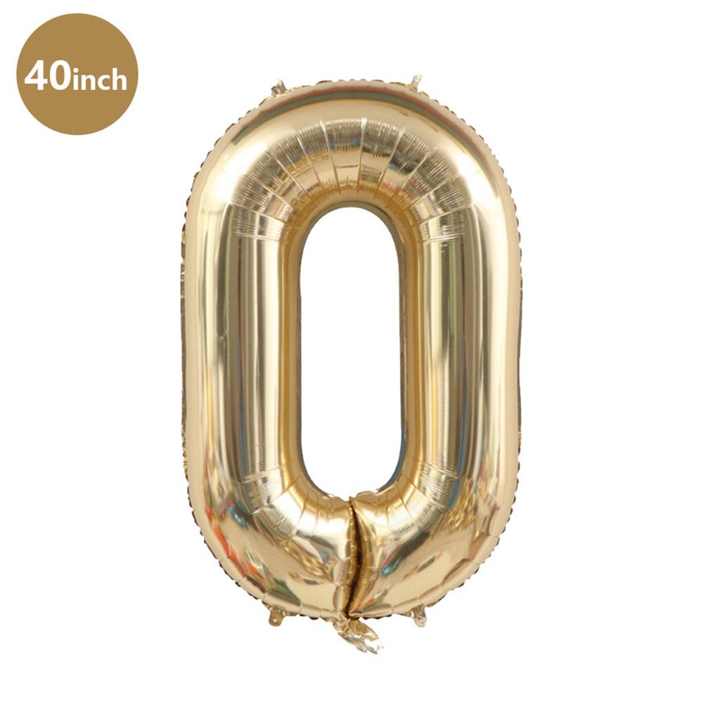 1pc 40inch Platinum Colour Number Balloons Figure Helium Balloon Digit Globos Birthday Party Decorations Baby Shower