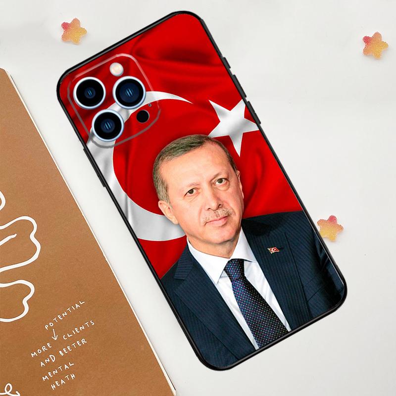 Turkey Recep Tayyip Erdogan Phone Case For iPhone 17 Pro Max 11 14 15 16 Pro Max 12 13 mini 16 Plus 16e 17 Air Funda
