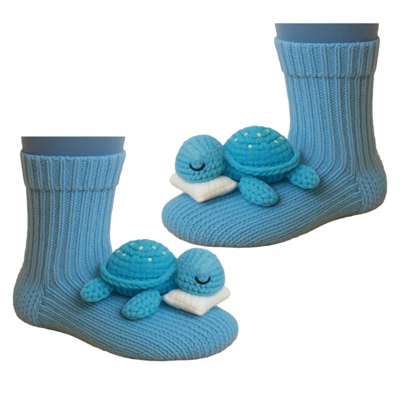 3D Knits Animal Socks,Plush Animals Hug Socks,Funny Novelties Winter Warm Hand Crocheted Socks Christmas Gifts Women