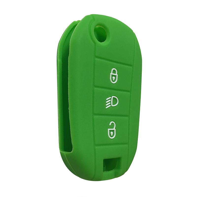 Autoschlüsselabdeckung Hülle Halter Set für Peugeot 3008 208 308 RCZ 508 408 2008 407 307 4008 Schlüsselhülle für Citroen Berlingo