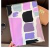 Korean Style Geometric Printed Silk Scarf For Women Summer Fashion