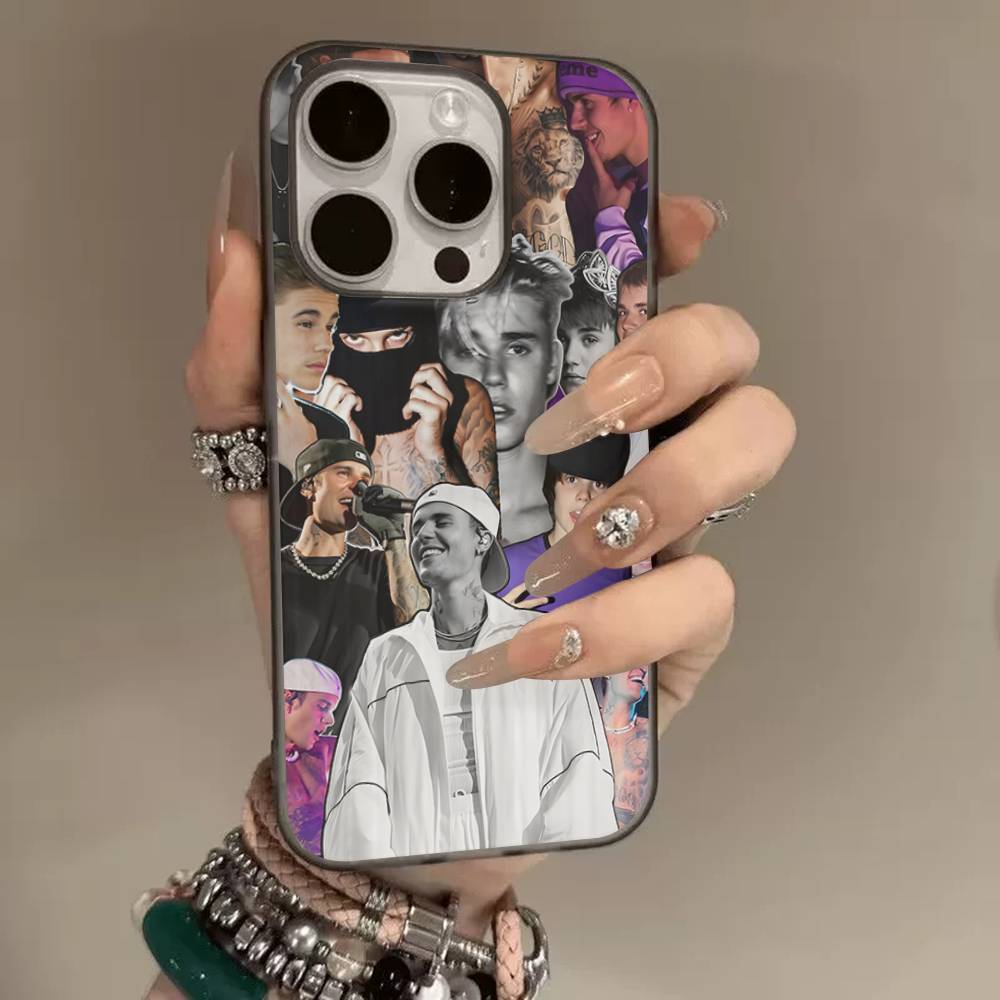 Singer J-Justin B-Bieber Soft Stripe Corrugated Phone Case For IPhone 17 Air 11 12 13 14 15 16 Pro Max Plus Cover