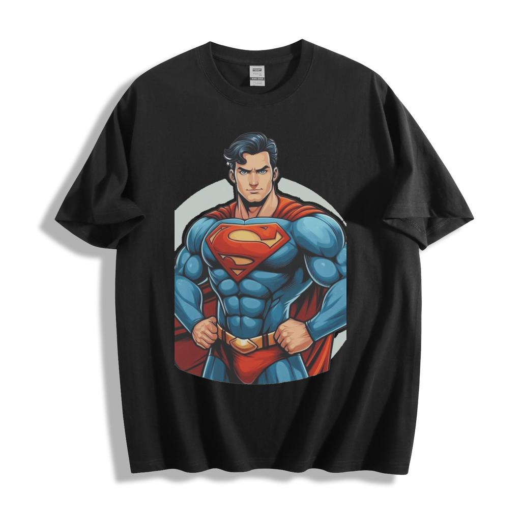 Superhero Superman Power Pose T-Shirt - Iconic Shield Design Unisex Tee