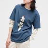 Uniqlo X Peanuts Cartoon T-Shirt Unisex T-Shirts Royal-Blue 452505-65