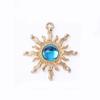 10pcs Baroque Style Gemstone Sun Charms DIY Craft Sparkling Jewelry Accessories Shiny Charming Gemstone Pendant Jewelry Making
