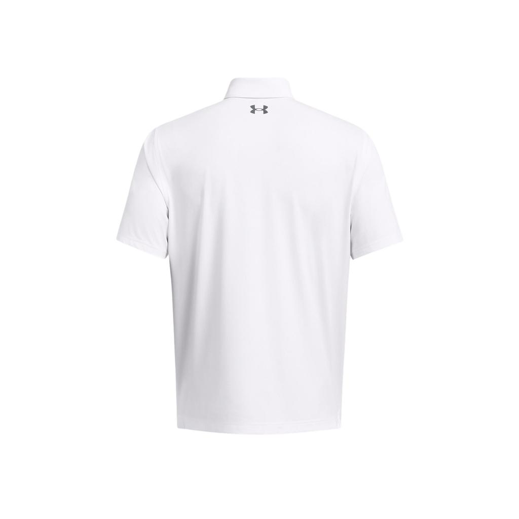 Under Armour Solid Logo Breathable Casual Short Sleeve Polo Shirt Men tops White 1383714-100