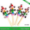 Wooden Baby Rattle Toy for Newborns and Toddlers (0-12 Months) - Grasping & Early Education Puzzle Handbell