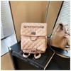 2025 new backpack women's design sense fashion chain going out small backpack diamond women's bag