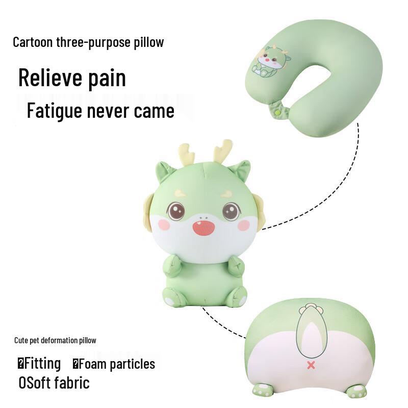

3-in-1 Cartoon U-Shaped Travel Neck Pillow