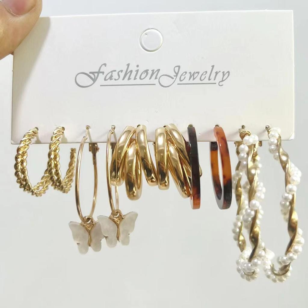 XP17 Perlenohrring-Set - Trendig und modisch