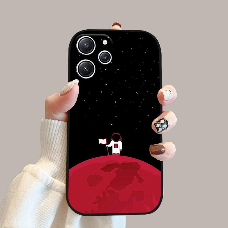 For Redmi 12 4G 5G Silicone TPU Soft Case For Redmi 12R Phone Bumper Cover For Xiaomi Redmi Note 12R 5G Protective Fundas Cases