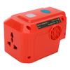 Cordless Power Inverter 200W AC Outlet Type C and USB Port 18V Battery Powered Power Inverter With LED Light for 48 11