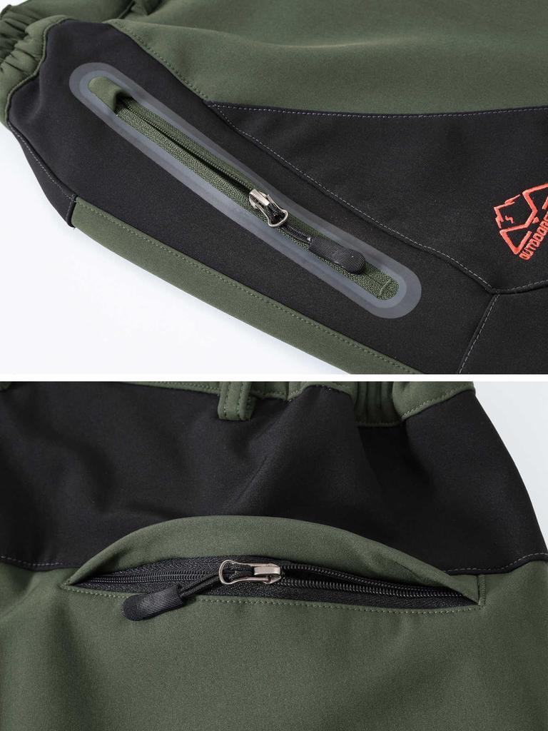 TBMPOY Trekking Warm Work Pants for and Size L Women's Pants, Autumn/Winter, Fleece-Lined, Windproof, Water-Repellent, Thick, Camping, Fishing,