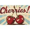 Vintage Tin Sign Red Cherry Retro Kitchen Wall Decor Rustic Home Cafe Bar Art