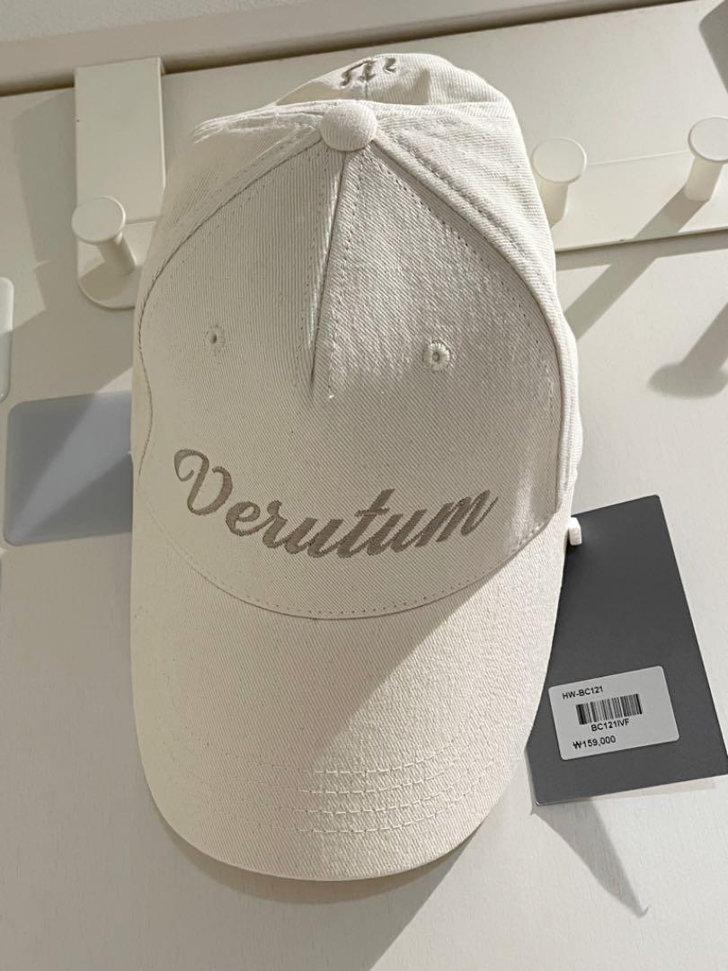

[USED] Verutum Cursive Logo Embroidered Cap with Tag, Celebrity Hat