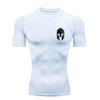 Spartan Helmet Pattern 2026 Men's Sports T-shirt Training Fitness Compression Short Sleeve Rashguard for Men