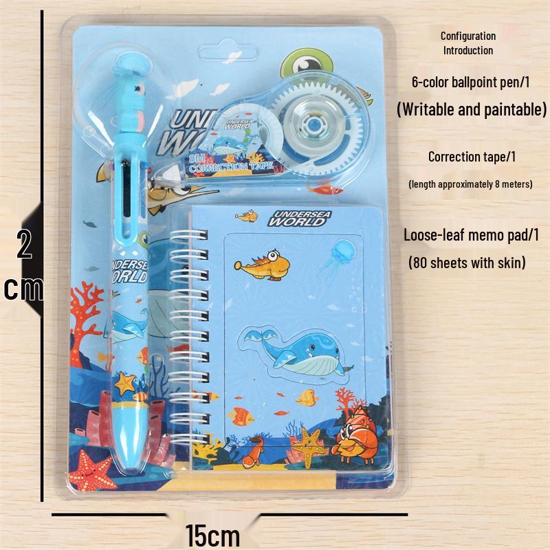 Geschenkset Schreibwaren für Kinder: Geburtstags- und Weihnachtsgeschenk für Jungen und Mädchen