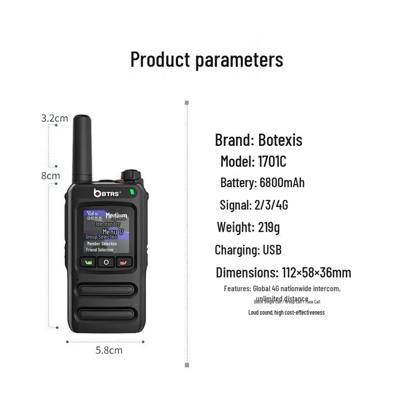 BAOTERUISI 1988 Obousměrná rádiová anténa (CN verze)