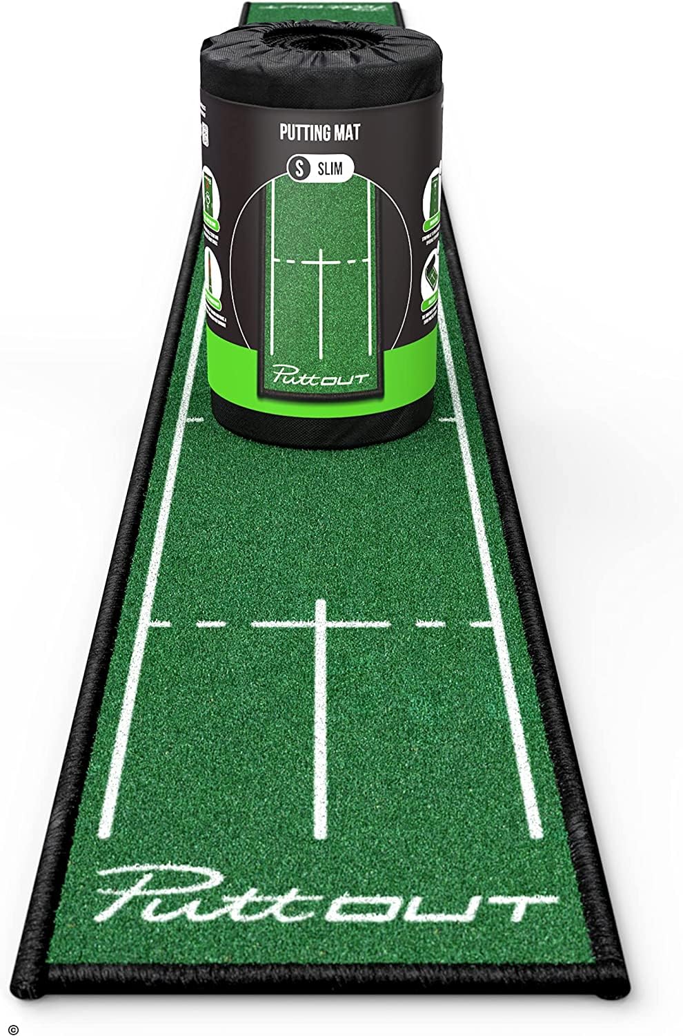 

PuttOut Slim Golf Putting Mat Зеленый x - - 94.45 9.8 (зеленый)