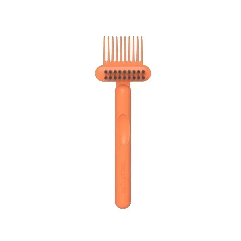 Comb 2In1 Cleaning Brush Hairbrush Cleaner Rake Embedded Tool Mini Dirt Remover for Hair Dust Home Salon Use