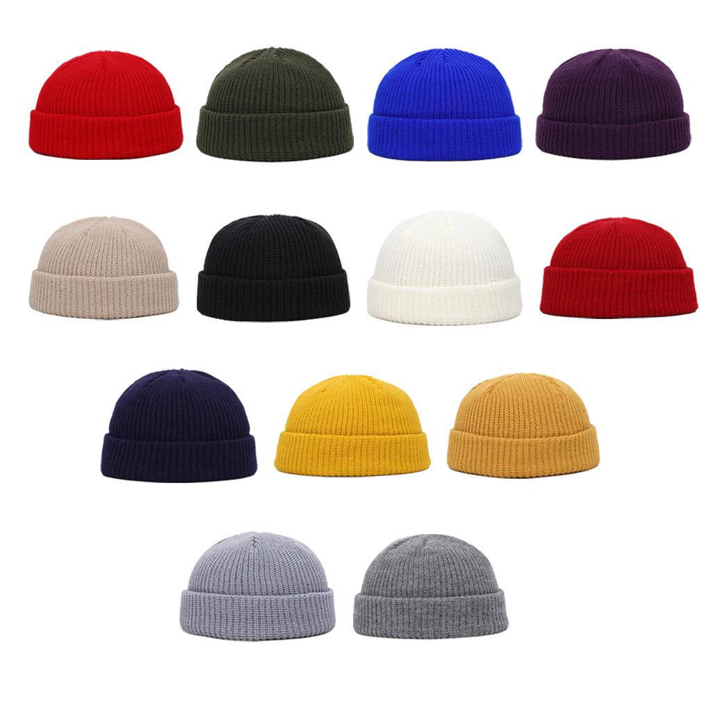 Men Women Beanie Casual Hat Solid Dressing Color Comfortable Headwear Elastic Cold Headgear Winter Cap Weather Clothing