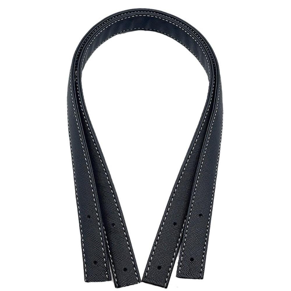 Durable 2pcs Bag Straps 60cm Length PU Leather Shoulder Bag Strap With Rivets Replacement Bag Accessories DIY Projects