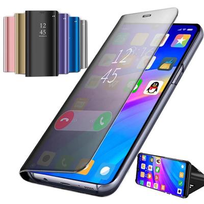 Luxusní Mirror Flip Book Case pro Samsung Galaxy A53 A33 A73 A23 A13 A03 A52 A12 S21 S22 Honor 50 Redmi Note 11 10C 10A iPhone 14 13 12 Pro Max Cover