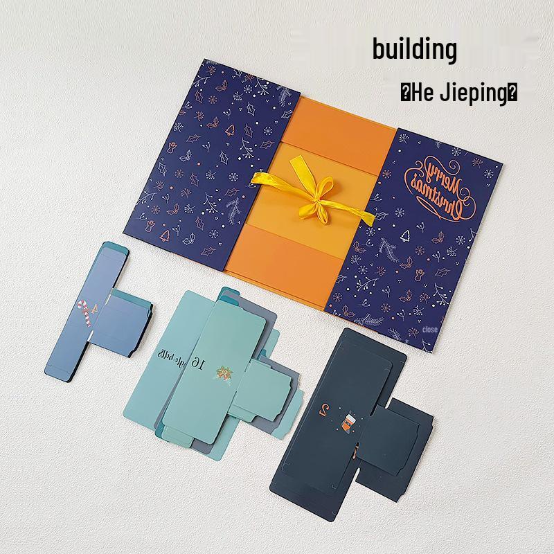 Luxury Christmas Countdown Calendar: 24 Empty Boxes for Surprises