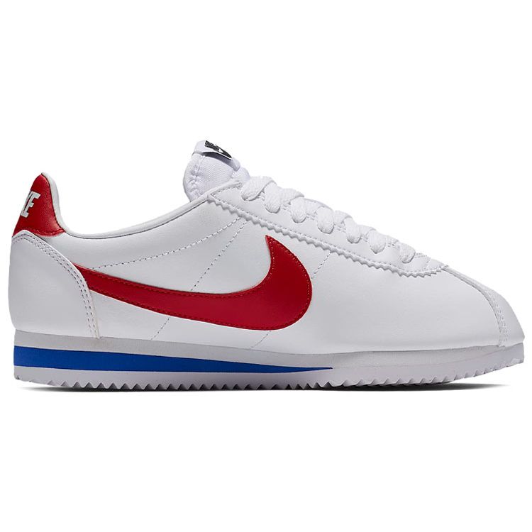 Nike Klasické kožené tenisky Cortez bílo-červené dámské 807471-103