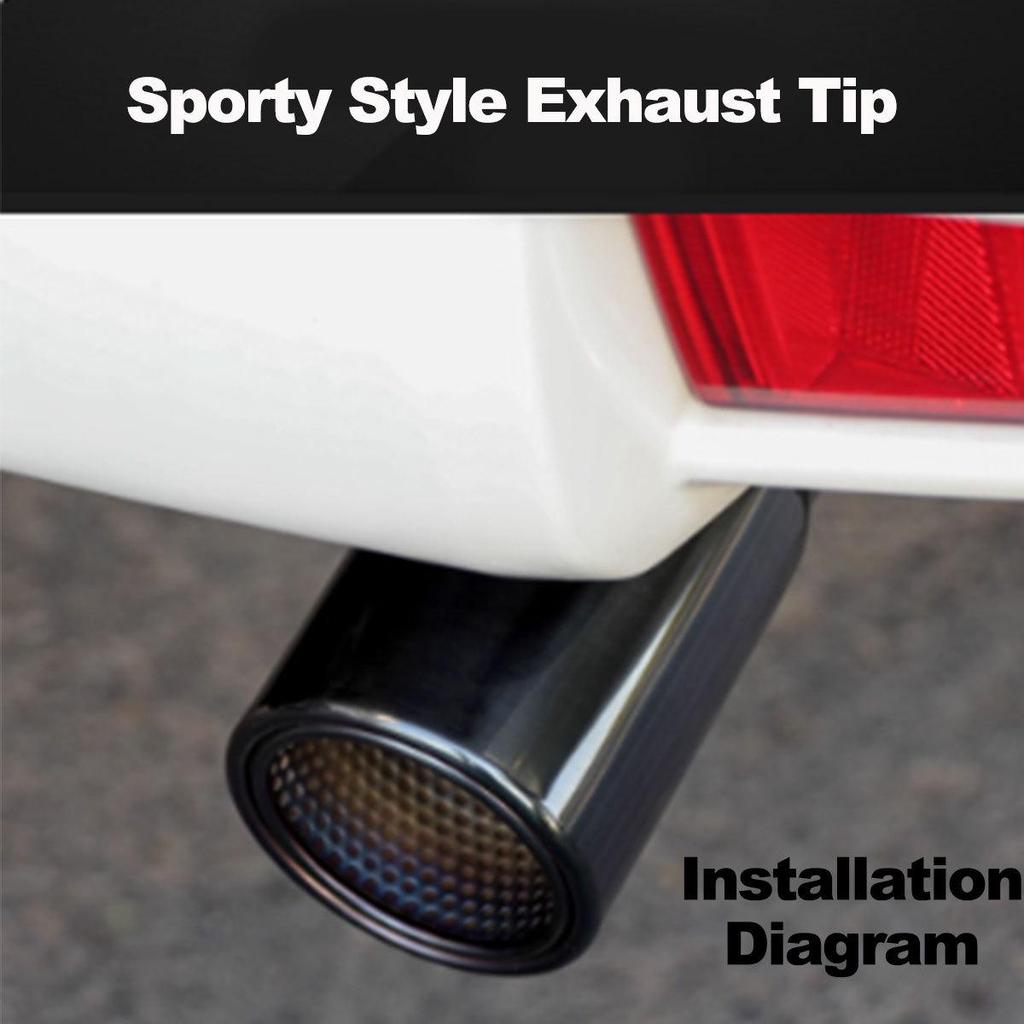 Stainless Steel Exhaust Tailpipe for Toyota Prado Models (2013-2021)