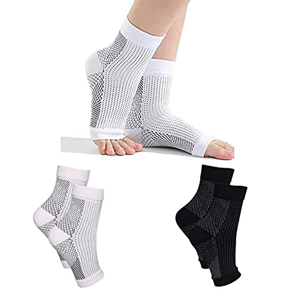

2 Pairs of Fasciitis Socks for Women and Men for Arch & Heel Pain Relief