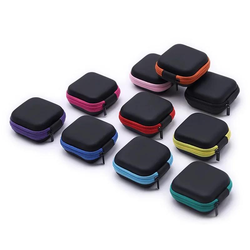 

Travel Storage Bag Coin Purse Hard Case for Earphone Package Zipper Bag Portable Travel Cable Organizer Storage Earphone Bag