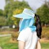 UV Protection Sun Hat Ear Flap Sunscreen Cap Outdoor Women Hats  Fishing Hunting Hiking