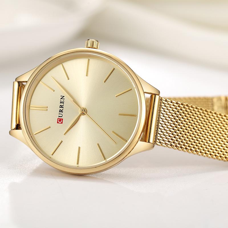 CURREN Simple Watches Sale Wristwatches Women Brand Fashion Dress Ladies Bracelet Watch Rose Gold Clock Gifts