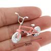 Bicycle Model Vehicles Model, Mini Road Toys, Office Home Office, Miniature Figurines,