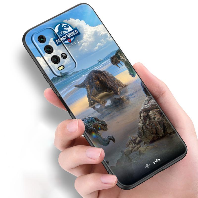 World Jurassic Park Silicone Phone Case For Xiaomi Redmi Note 11 10 9 8 Pro 11T 10T 10S 9S 8T 9 9A 9C 9T Black Soft Cover Coque