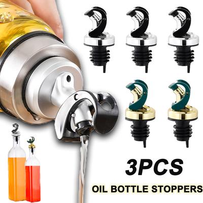 Oil Bottle Stopper Cap Seal Oil Bottle Nozzle Bottle Dispenser Sprayer Gravity Sensing Wine Pourer Sauce Nozzle Kitchen Tool