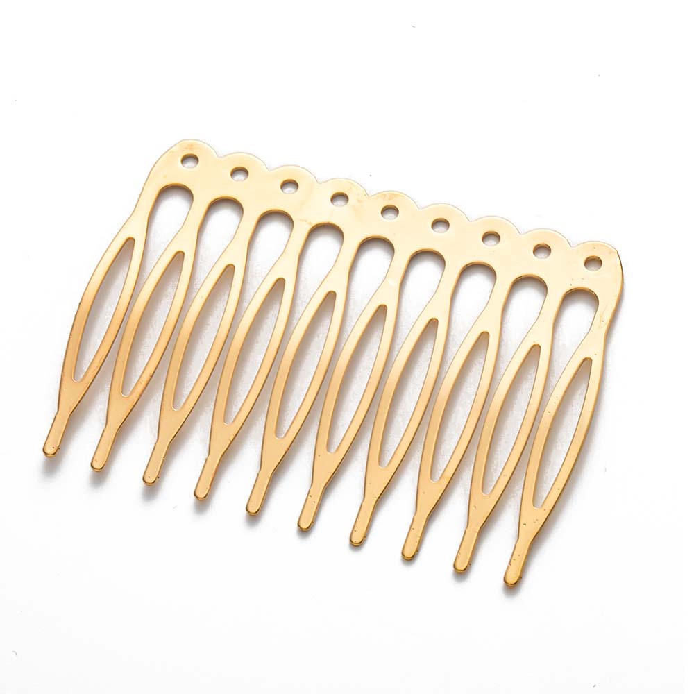 10pcs 5/8/10/12/18/22 Dents Métal Cheveux Côté Clip Peigne Épingles à Cheveux Pour Femmes Mariage Voile Nuptial Coiffure Artisanat Outil de Fabrication de Bijoux