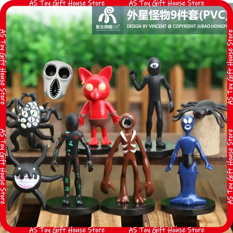 9 Pcs Roblox Jubao Doors Scary Horror Game Action Figures Pvc Monster Figurines Desktop Decor Collectibles For Game Fans