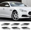 6 ST Bil Sido-ventil Luftflöde Skärm Bil Sida Falsk Ventil Klistermärke Insug ABS Auto Simulering Sido-ventiler Styling Biltillbehör
