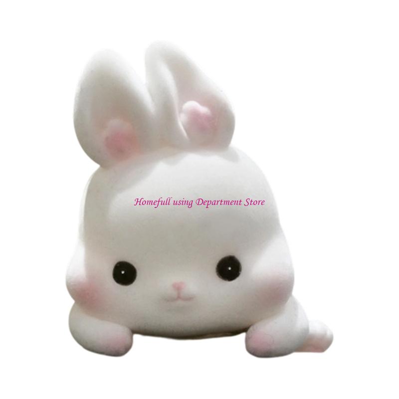 Plush Miniature Animal Toy Small Soft Furry Miniature Animal Figurine Ornament