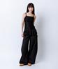 ROUGHNECK Star Pattern Mesh Layered Dress Black
