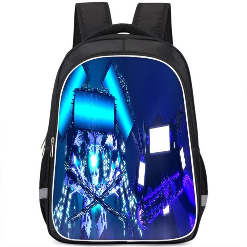 Vibrant Cartoon Character Backpack For Kids Stylish Oxford Cloth Large Capacity