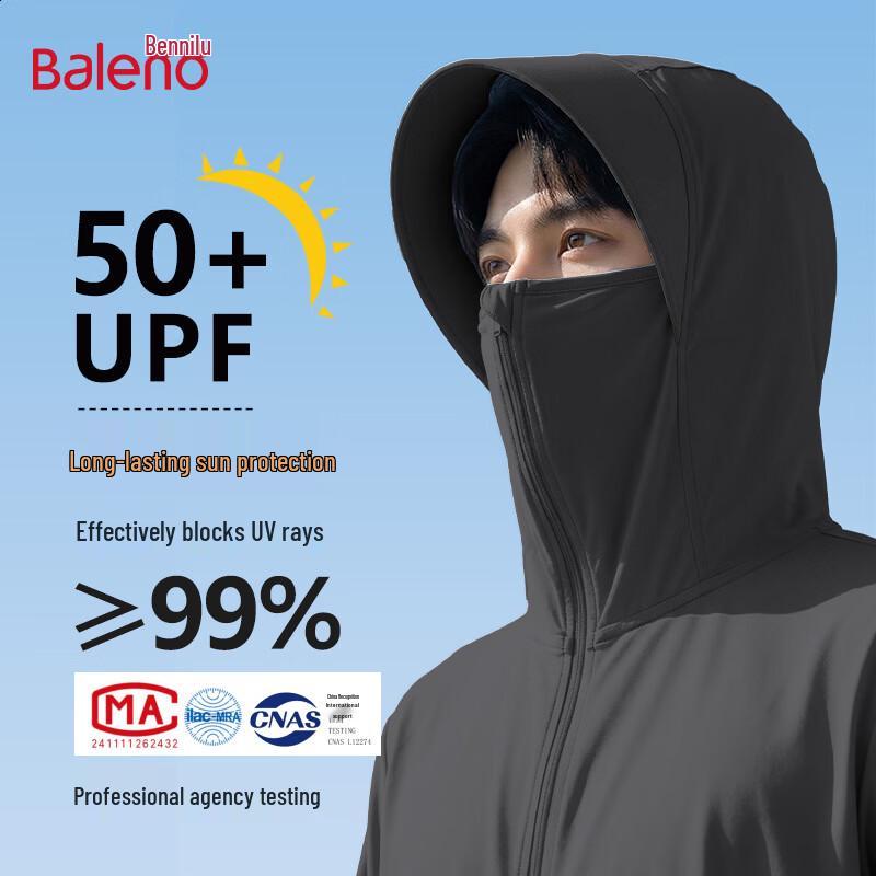 Baleno Men s UPF50+ Ice Silk Cooling Sun Protection Jacket 4XL