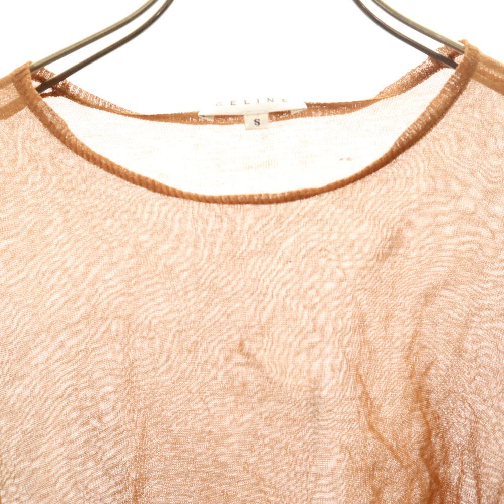 CELINE Long sleeve race Cut S Orange Women Used