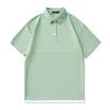 Summer Thin Short-sleeved POLO Shirt Men's Solid Color T-shirt Men's Lapel Thin Short T-top