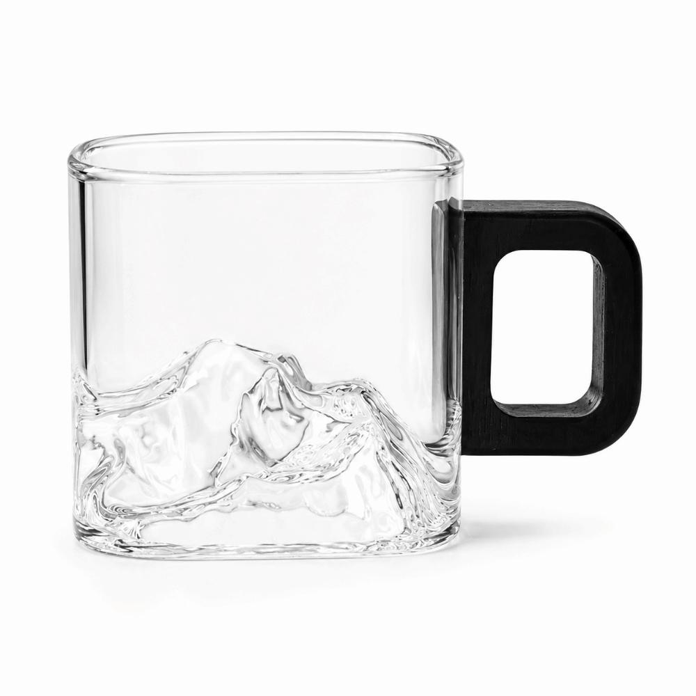 Wooden Handle Tea Cup Thicken Whiskey Glass Creative Coffee Mug Party чистый