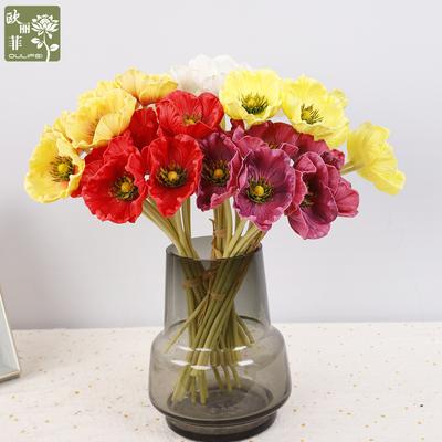 Poppy Poppy Simulated Flower Ins Decorative Fake Flower Indoor Desktop