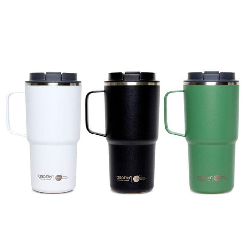 ASOBU Ceramic Stainless Steel Vacuum Insulated Mug Tumbler 650ml Nitro